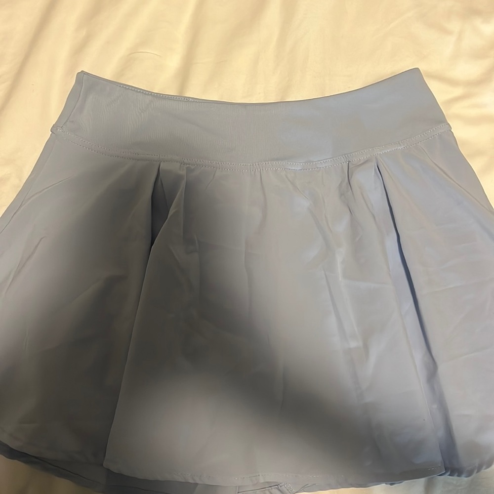 Athletic skirt with built in shorts
